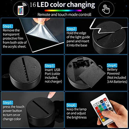 Anime Naruto 3D Night Light